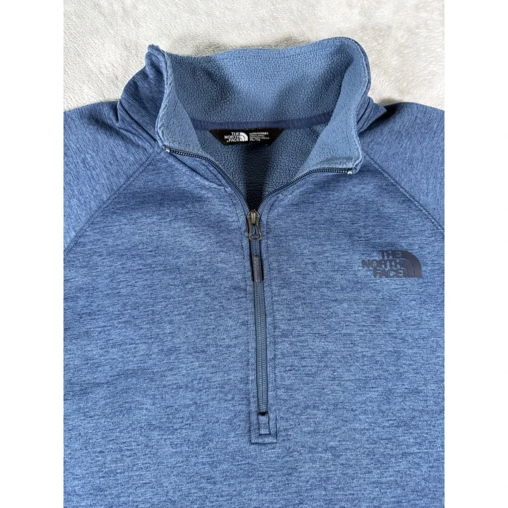 The North Face Sweater Men's XL Blue 1/2 Zip Fleece‎ Pullover